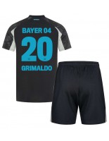 Bayer Leverkusen Alejandro Grimaldo #20 Kolmaspaita Lasten 2024-25 Lyhythihainen (+ shortsit)